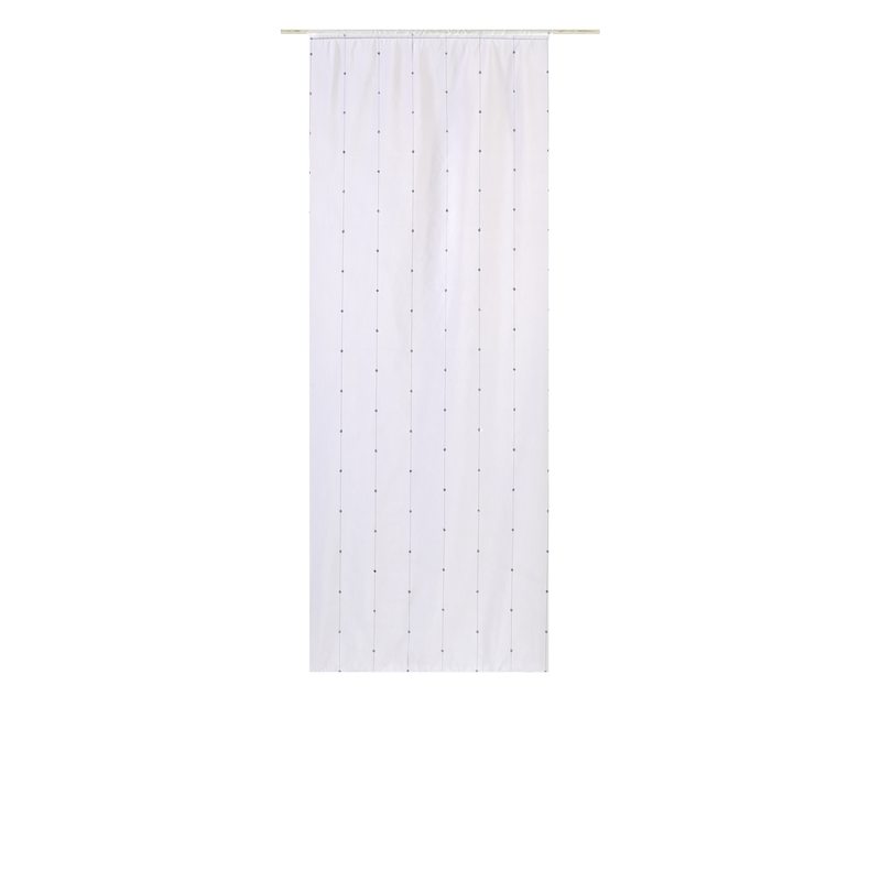 Vitrage COMÈTE coloris blanc 80 x 210 cm