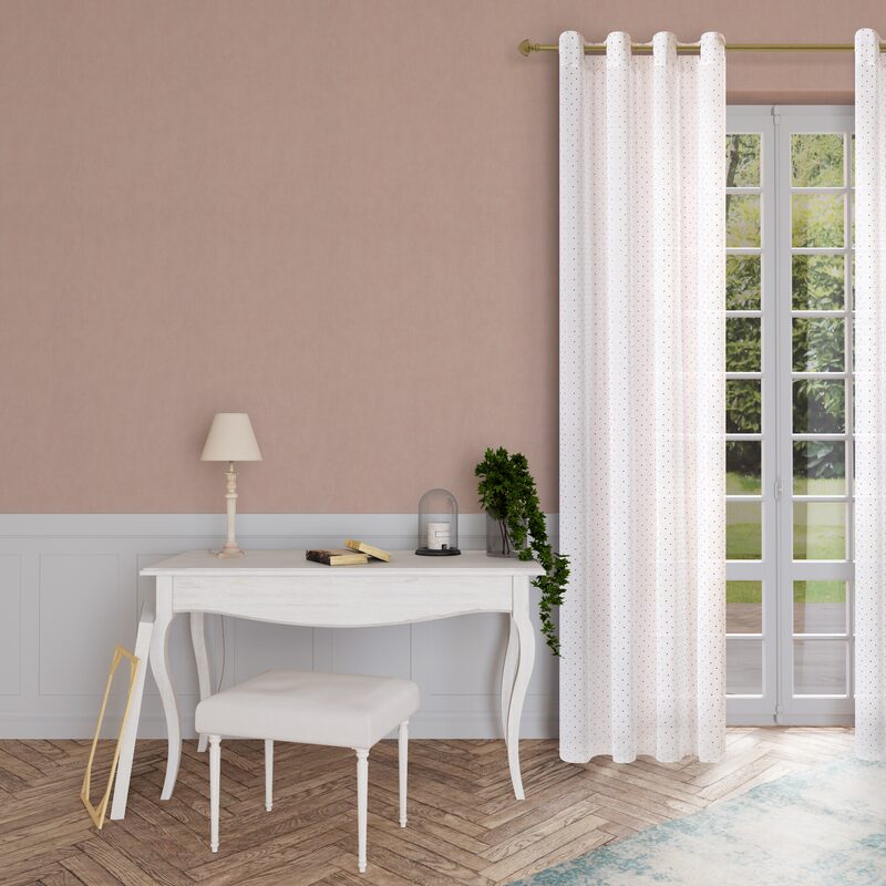 Voilage BRIO coloris cuivre 140 x 240 cm