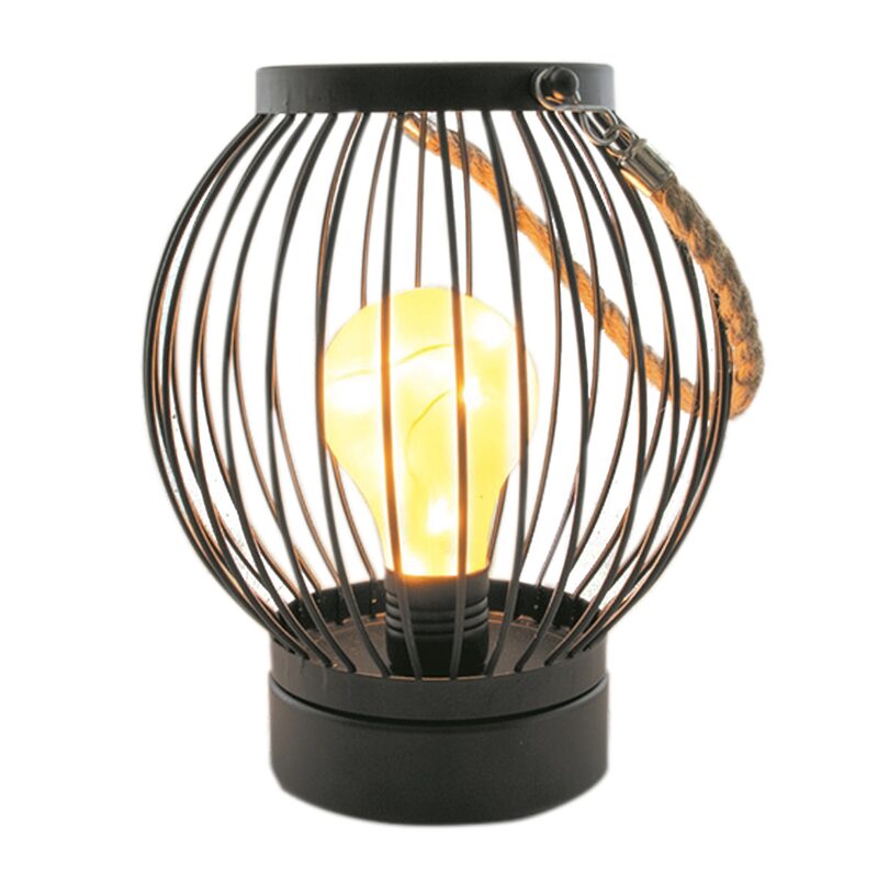 Objet lumineux MICMAC coloris noir 15 x 18,5 cm