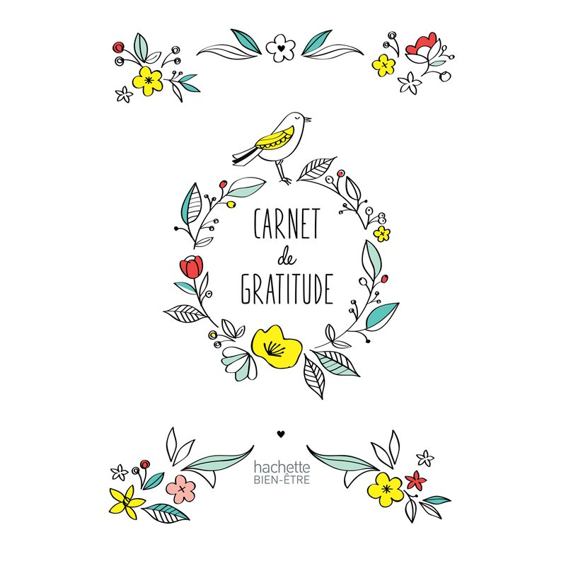 Carnet GRATITUDE coloris multicolore