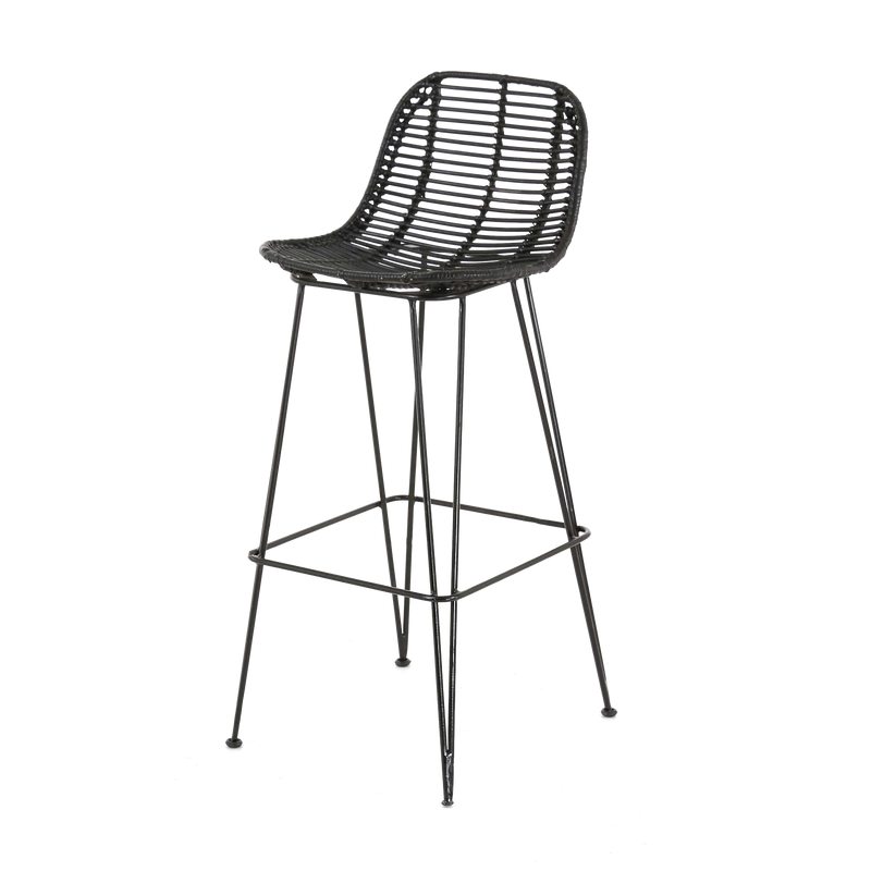 Tabouret de bar FRESH coloris noir