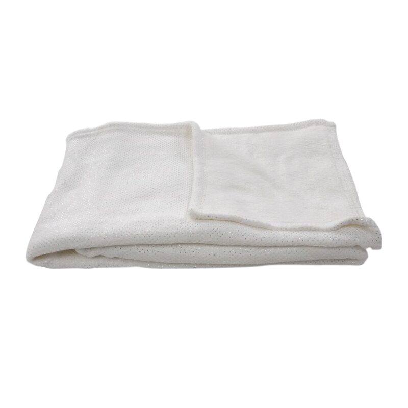 Plaid polaire DISCO coloris blanc