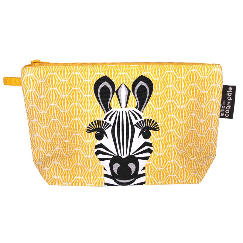 Trousse de toilette ZEBRE coloris jaune