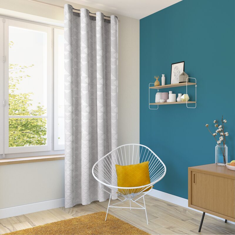 Rideau MAREL coloris gris 140 x 260 cm
