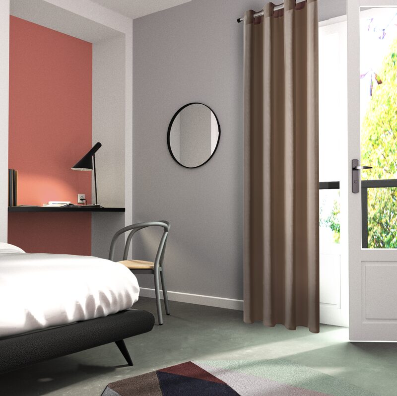 Rideau ESSENTIAL coloris poivre 140 x 240 cm