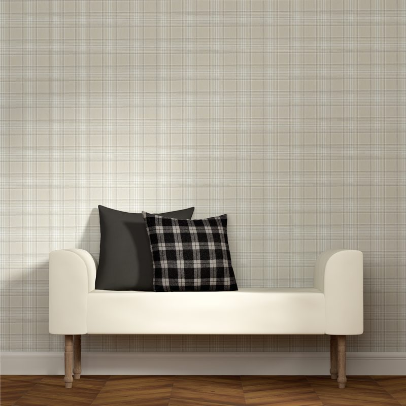 Coussin VERMONT coloris gris 45 x 45 cm
