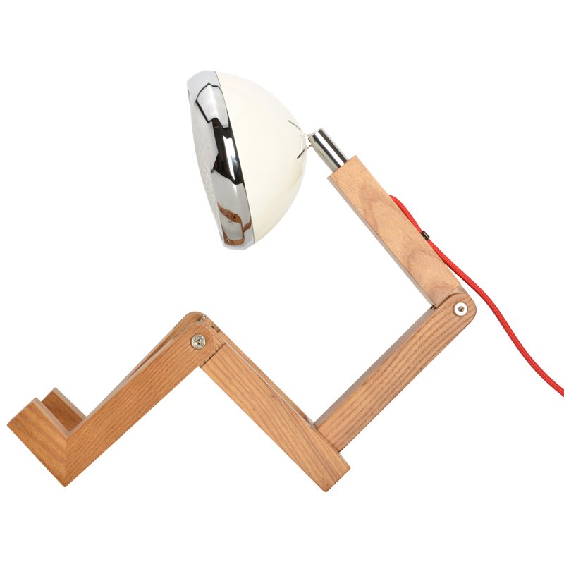 Lampe à poser BONHOMME coloris pin 56 x 27,5 cm
