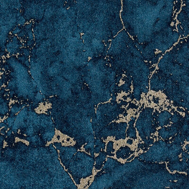 Papier peint intissé MARBRE IMPERIAL coloris bleu marine