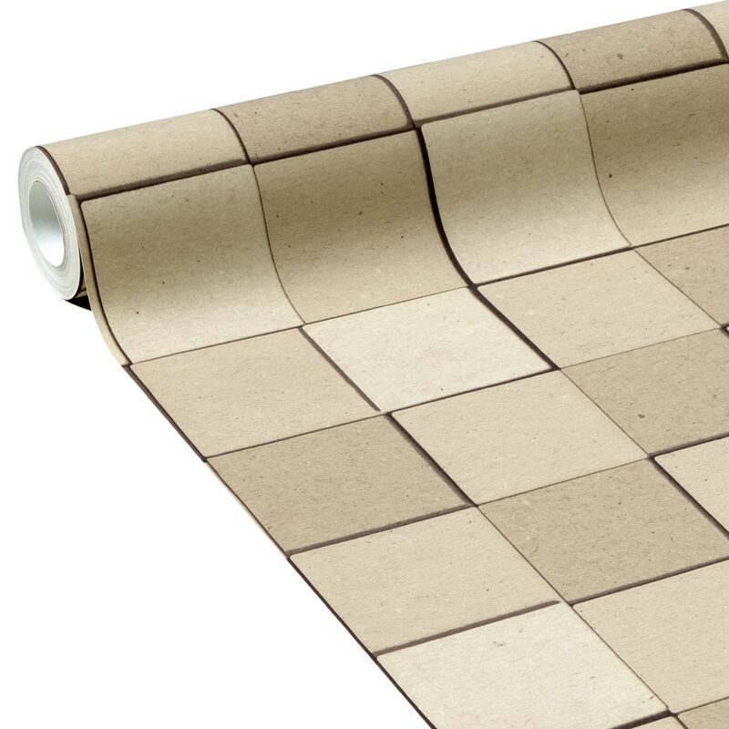 Papier peint intissé TAYDEN coloris beige kraft