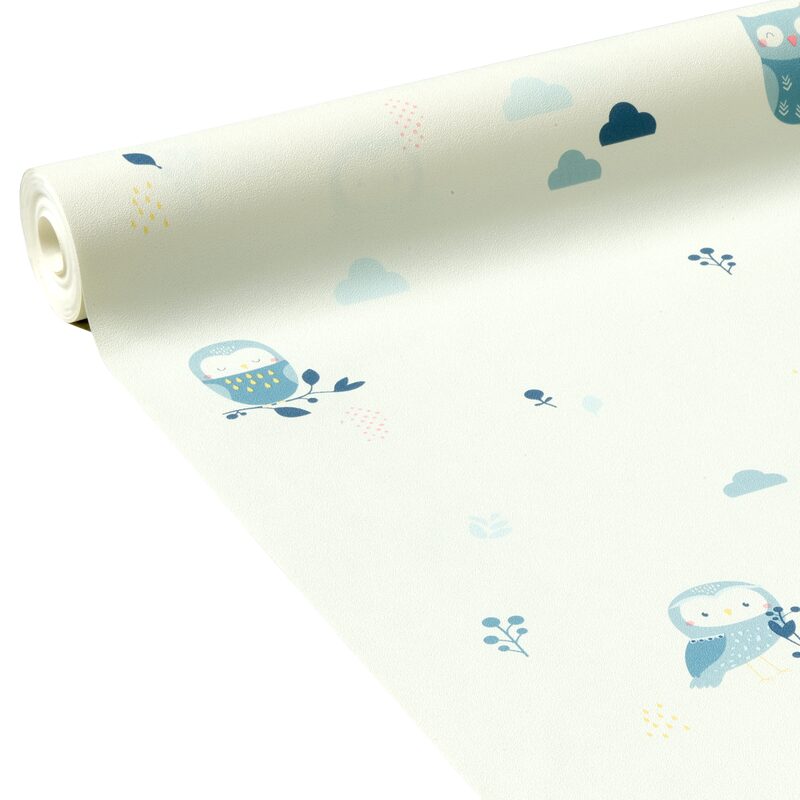 Papier peint intissé ZAZOU coloris blanc