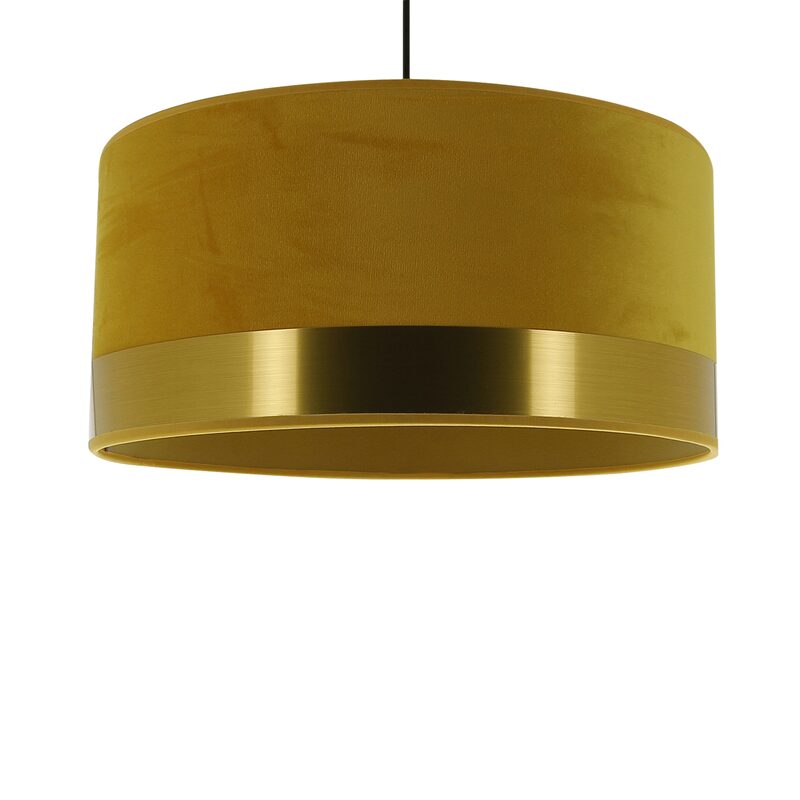 Suspension VELVET coloris jaune moutarde 19 x 39 cm