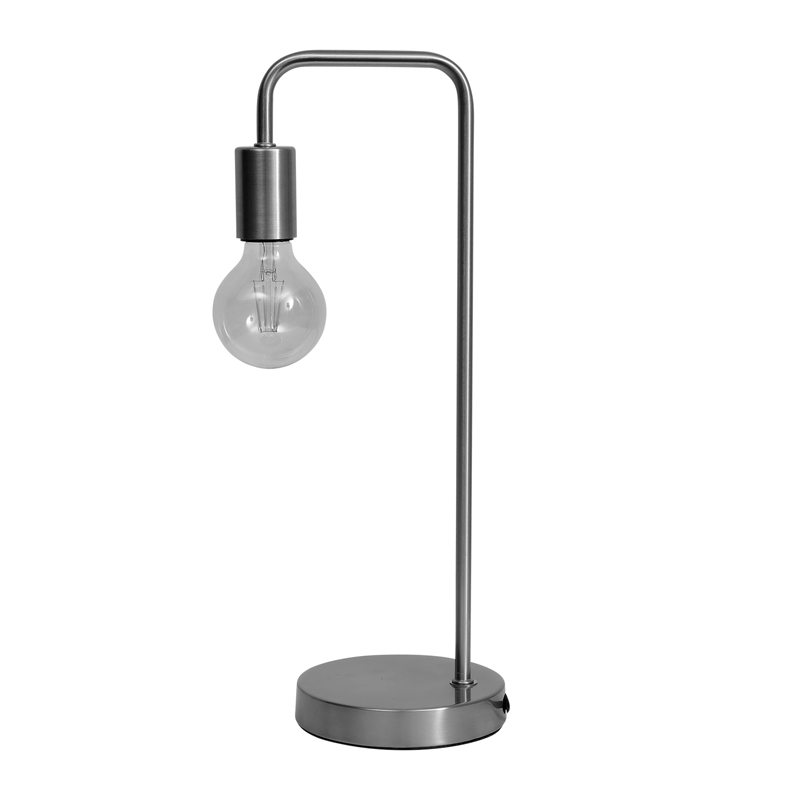 Lampe à poser CALLEN coloris gris argent 47 x 19 cm