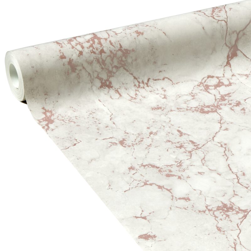 Papier peint intissé SCANDIC MARBLE coloris blanc perlé