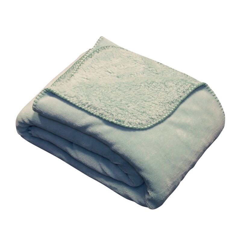 Plaid polaire TAVI coloris vert amande