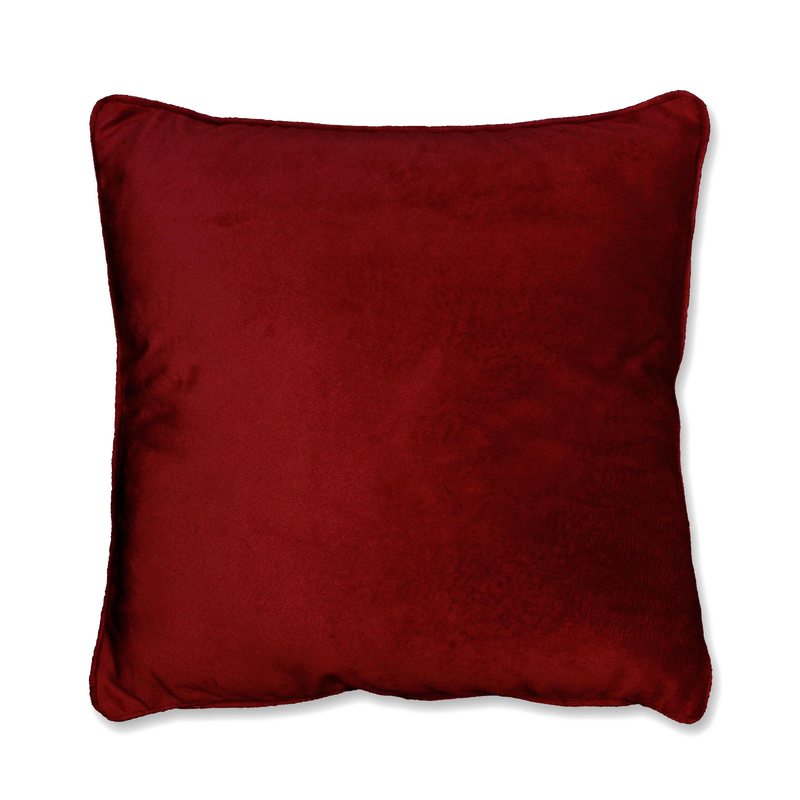 Coussin MILOU coloris rouge bordeaux 45 x 45 cm