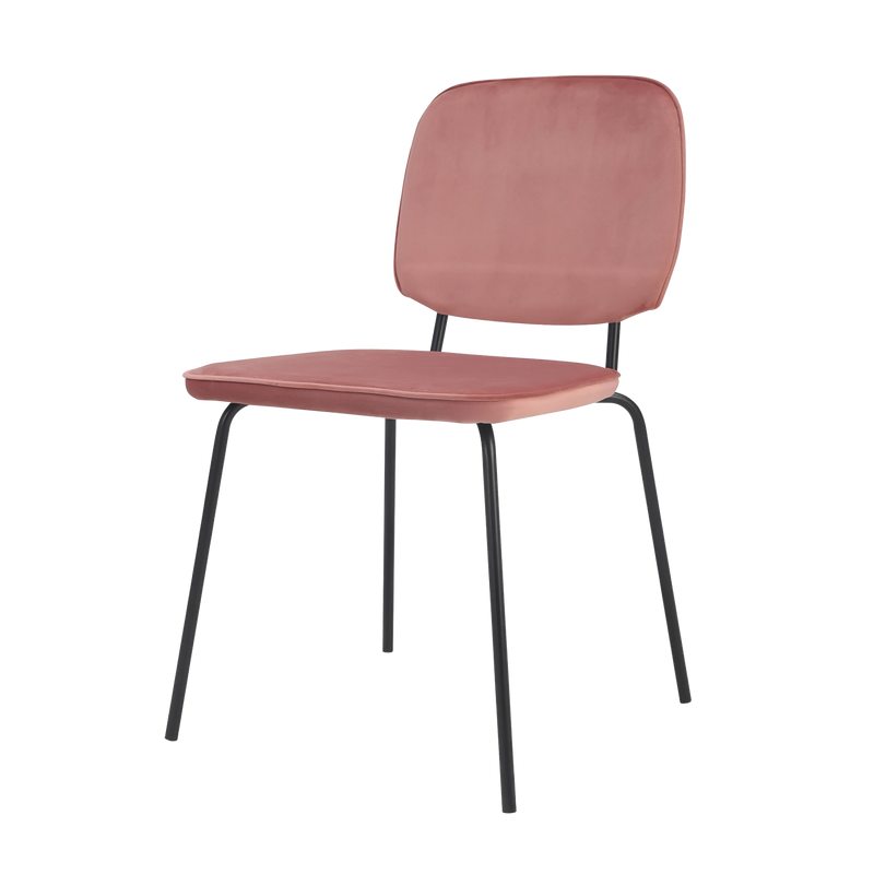 Chaise CLYDE coloris rose