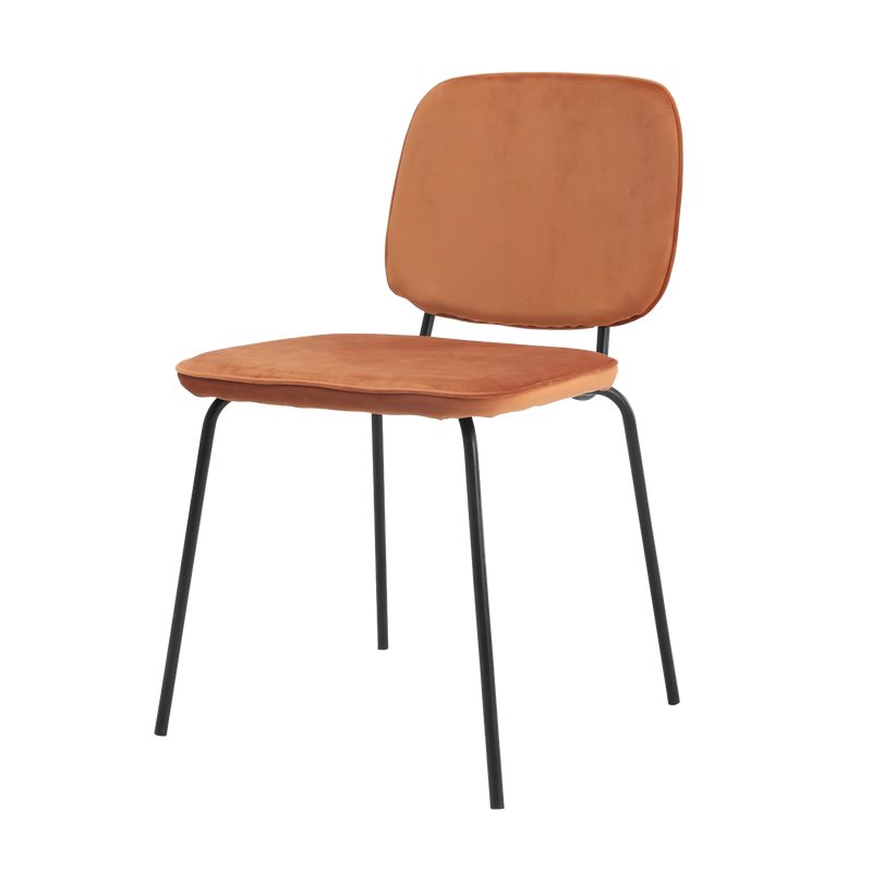 Chaise CLYDE coloris orange