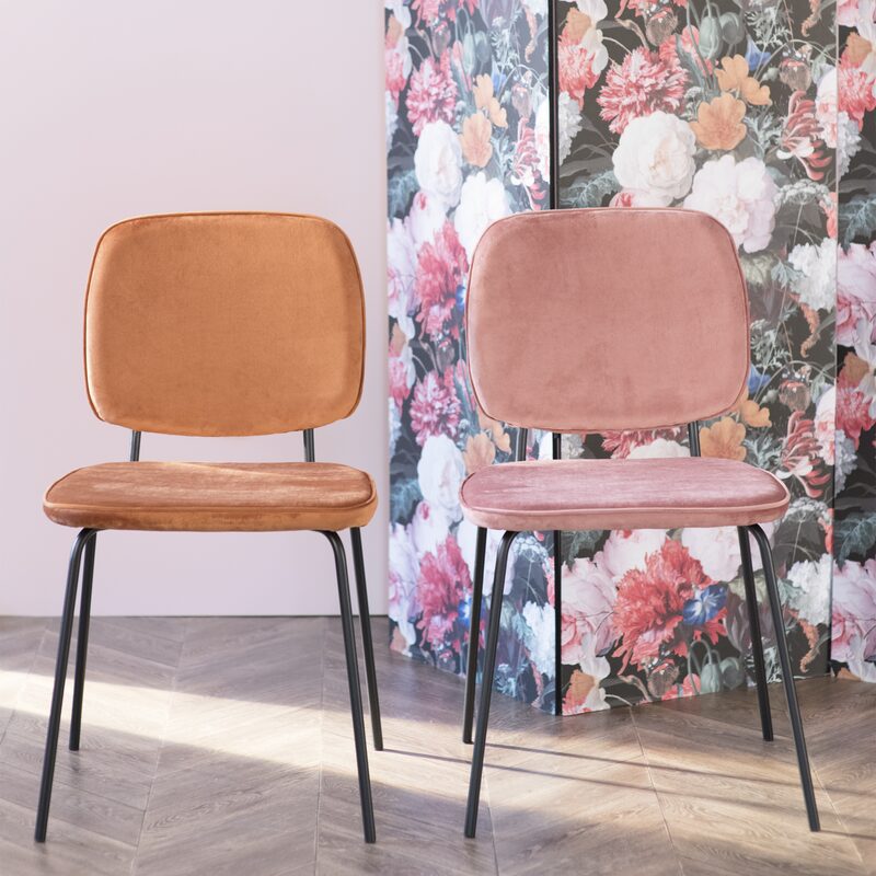 Chaise CLYDE coloris orange