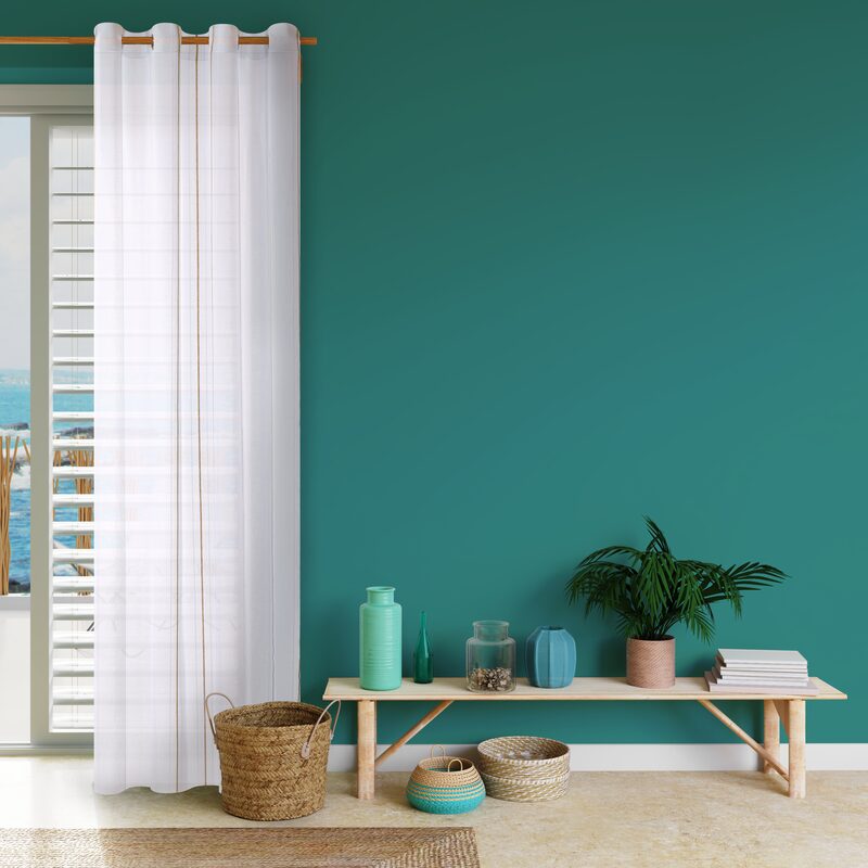 Voilage MISTY coloris beige 140 x 260 cm