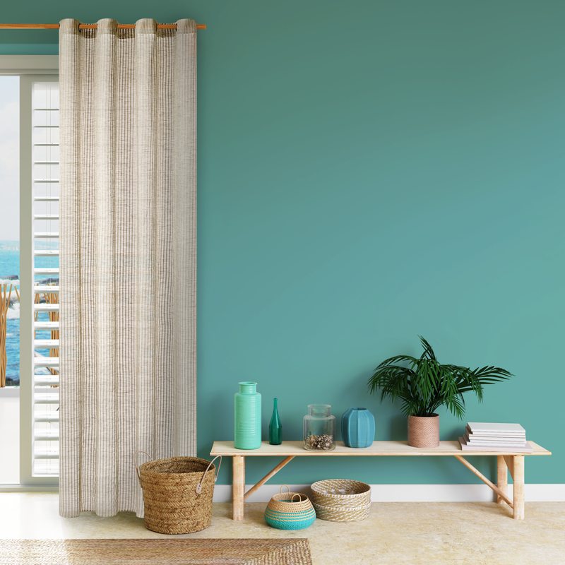 Voilage RIO coloris lin 140 x 280 cm