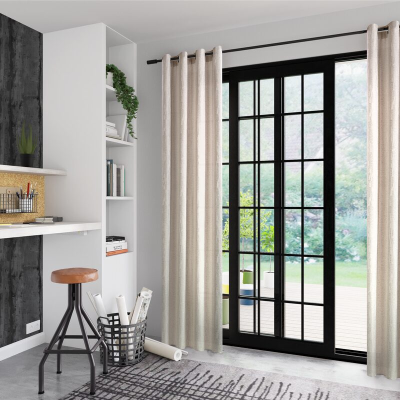 Rideau ISA coloris blanc 145 x 240 cm