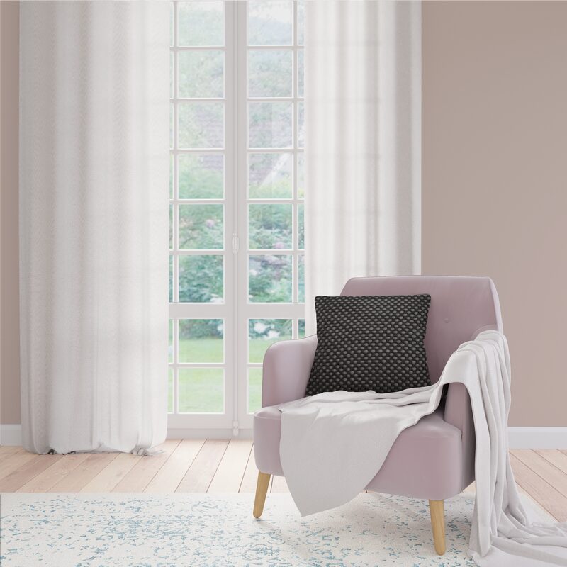 Coussin ZACHARY coloris gris acier 45 x 45 cm