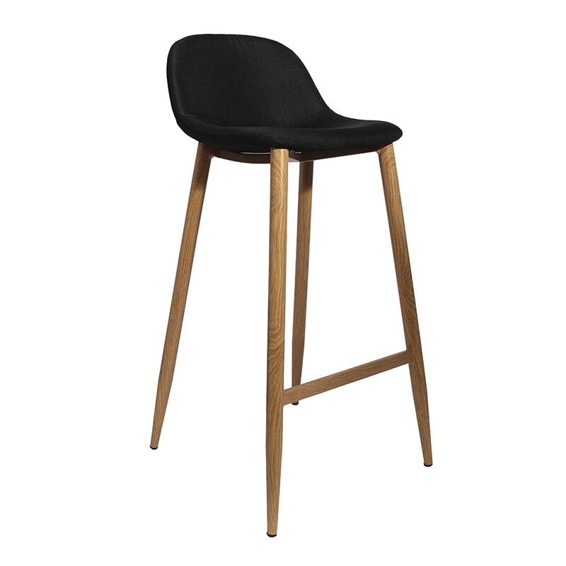 Tabouret de bar ORCINO coloris noir