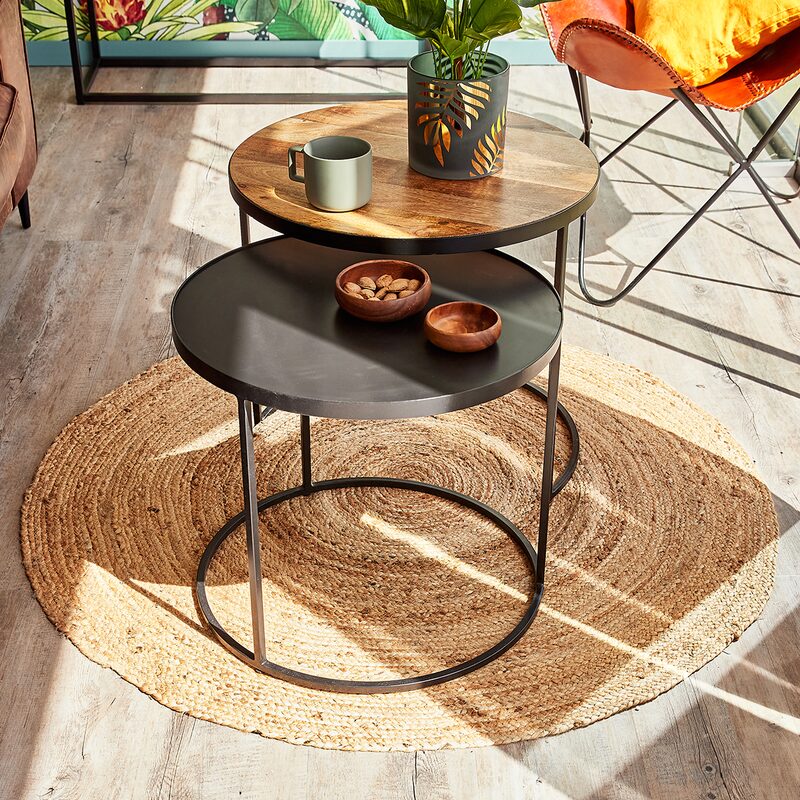 Tapis TOSSA coloris naturel 120 cm