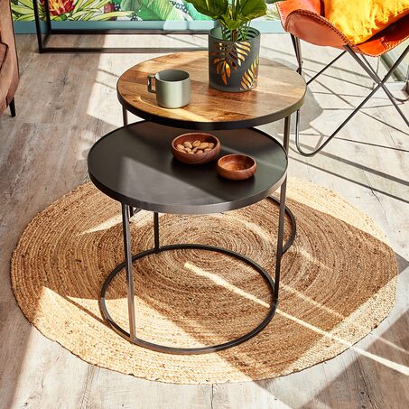Tapis TOSSA coloris naturel 120 cm