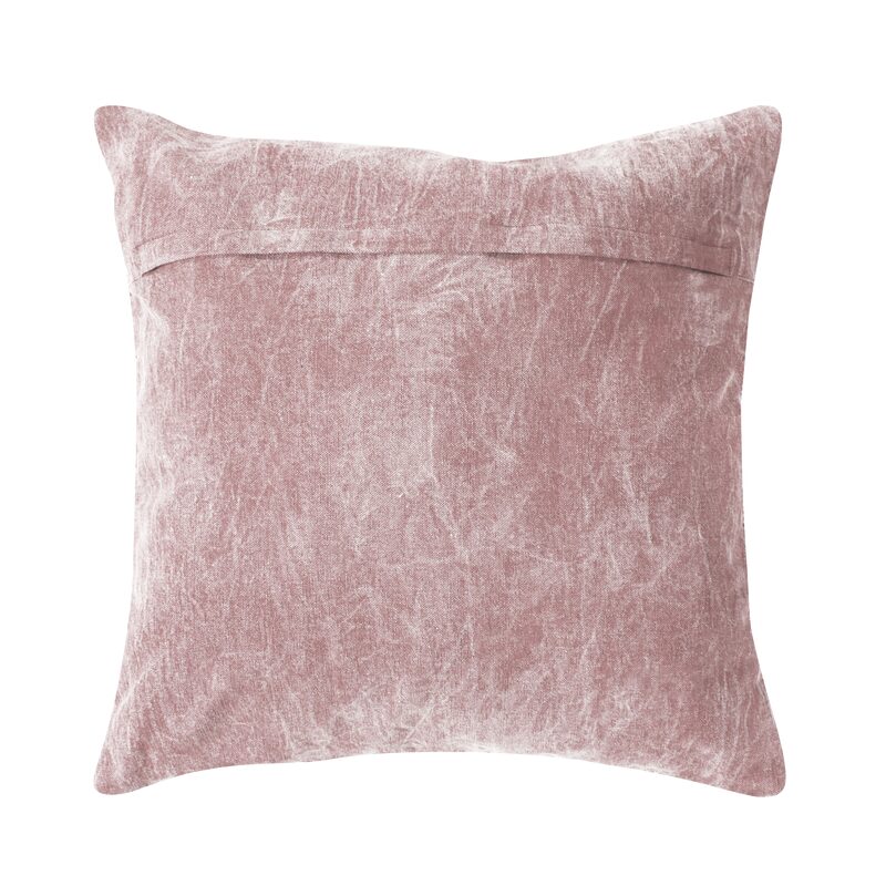 Coussin KELSO coloris rose poudré 45 x 45 cm