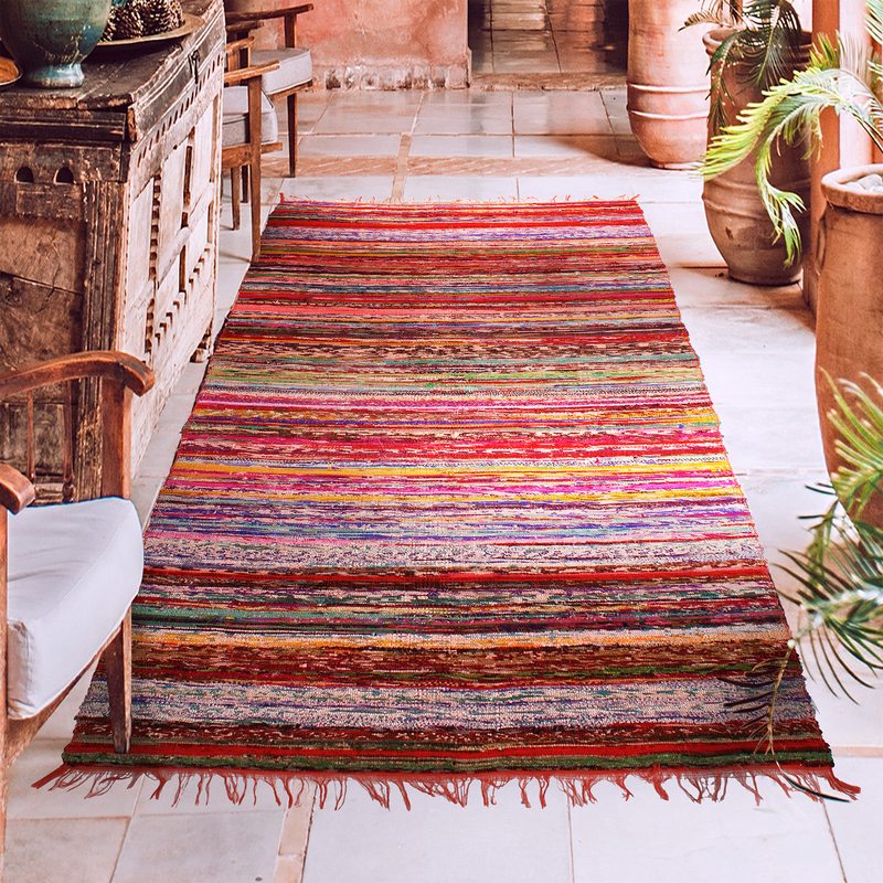 Tapis WOODSTOCK coloris multicolore 100 x 200 cm