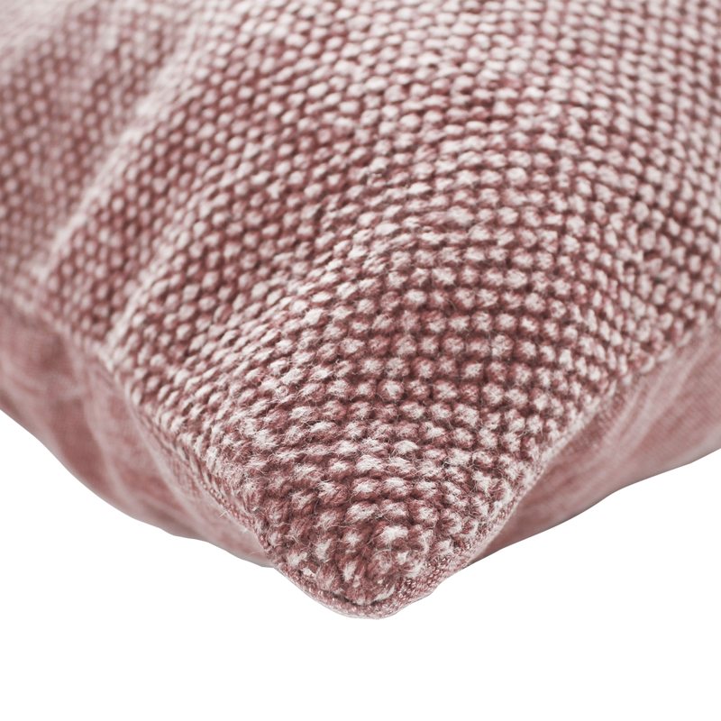 Coussin KELSO coloris rose poudré 45 x 45 cm