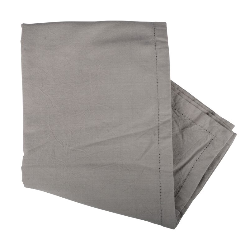 Nappe ZOE coloris gris perle 140 x 240 cm