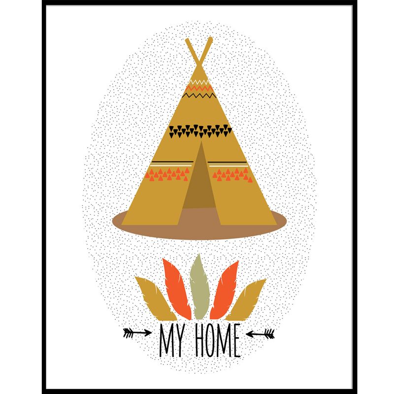 Tableau TIPI THEOPHILE coloris orange