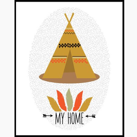 Tableau TIPI THEOPHILE coloris orange