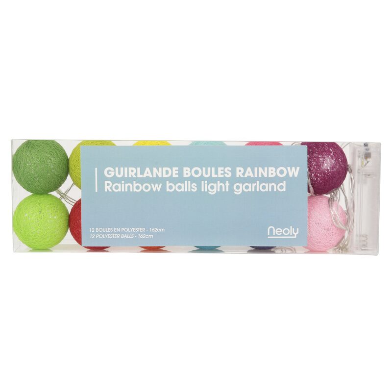 Guirlande lumineuse RAINBOW coloris multicolore