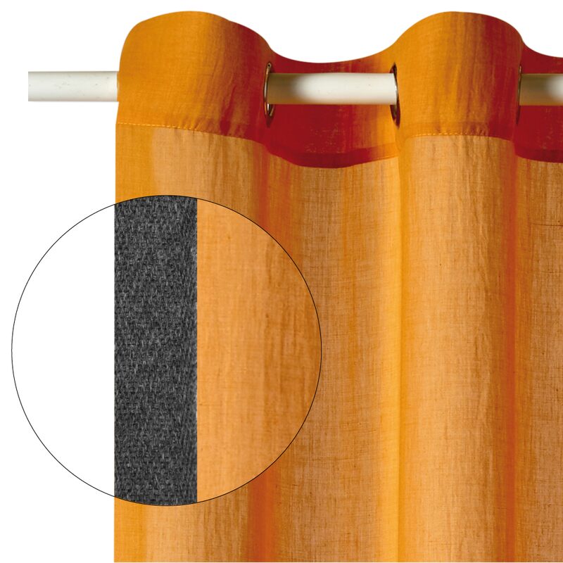 Voilage DIVO coloris safran 140 x 240 cm