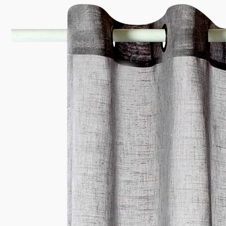 Voilage ENZOY coloris gris 140 x 240 cm