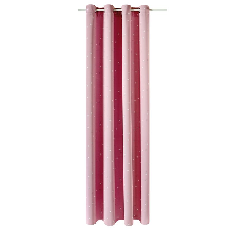 Rideau occultant SKYA coloris rose guimauve 140 x 240 cm
