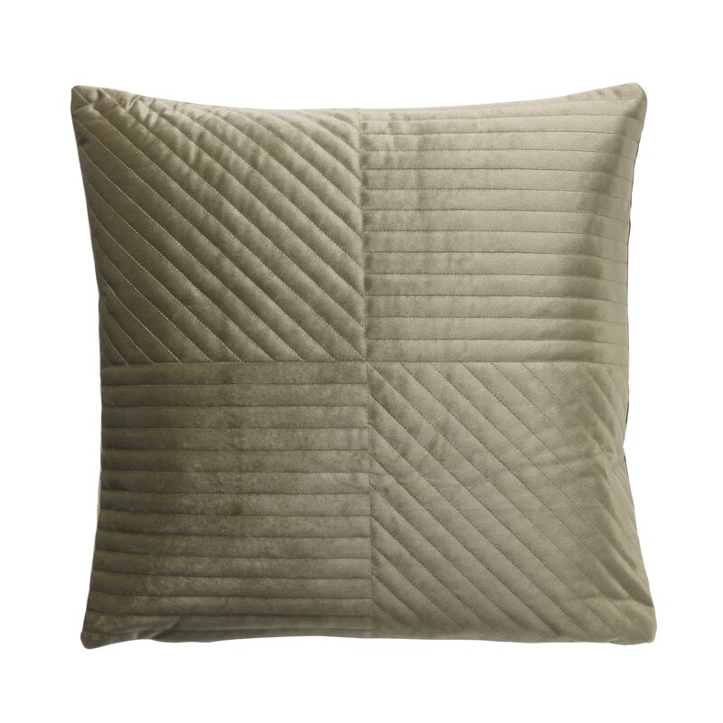 Coussin RUTH coloris vert tilleul 45 x 45 cm
