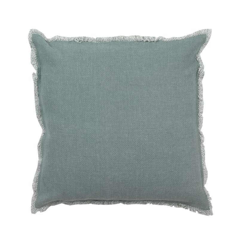 Coussin BURTA coloris vert jade 45 x 45 cm