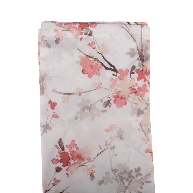 Rideau de douche JANE coloris rose 180 x 200 cm