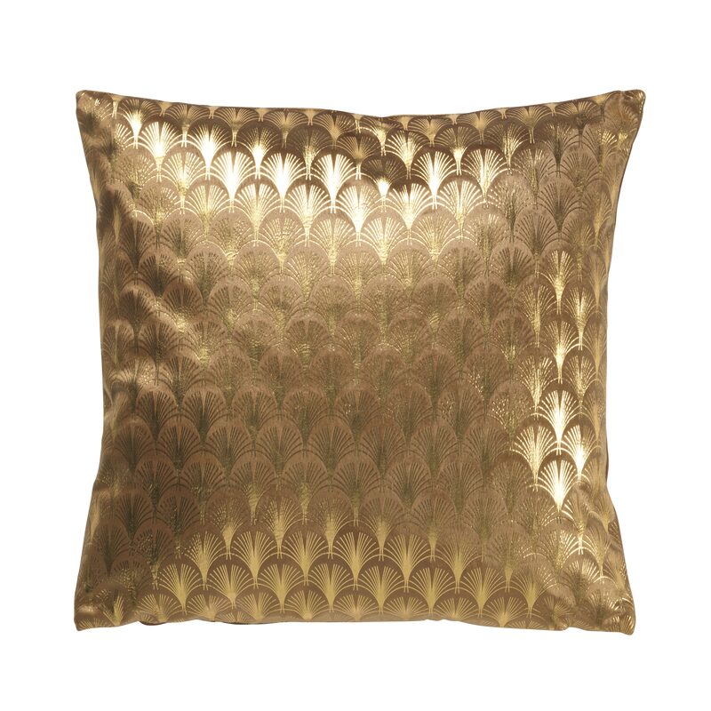 Coussin GONNY coloris bronze 45 x 45 cm