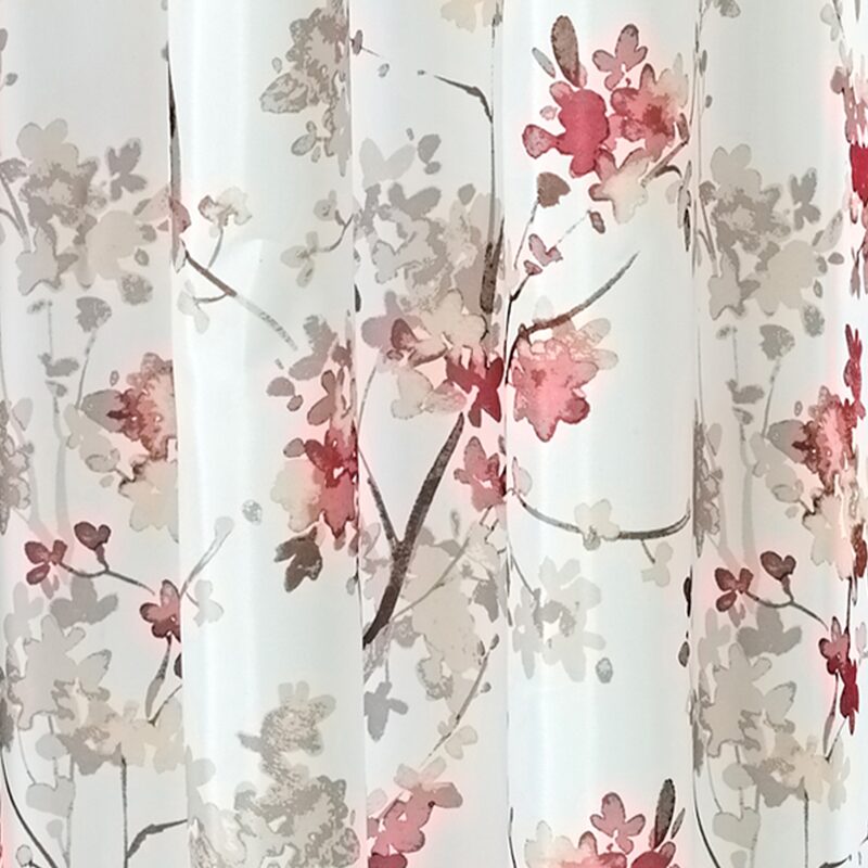 Rideau de douche JANE coloris rose 180 x 200 cm