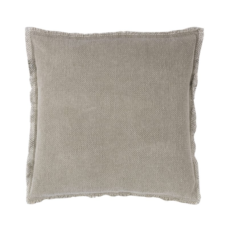 Coussin BURTA coloris vert olive 45 x 45 cm