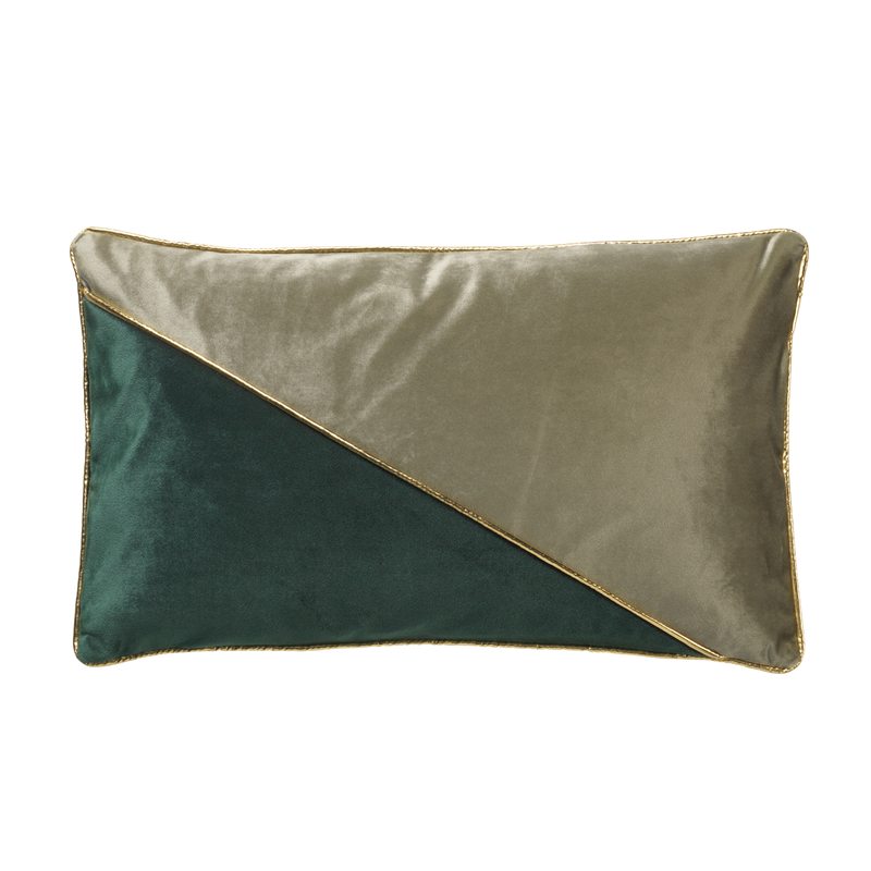 Coussin JASPER coloris vert olive 30 x 50 cm