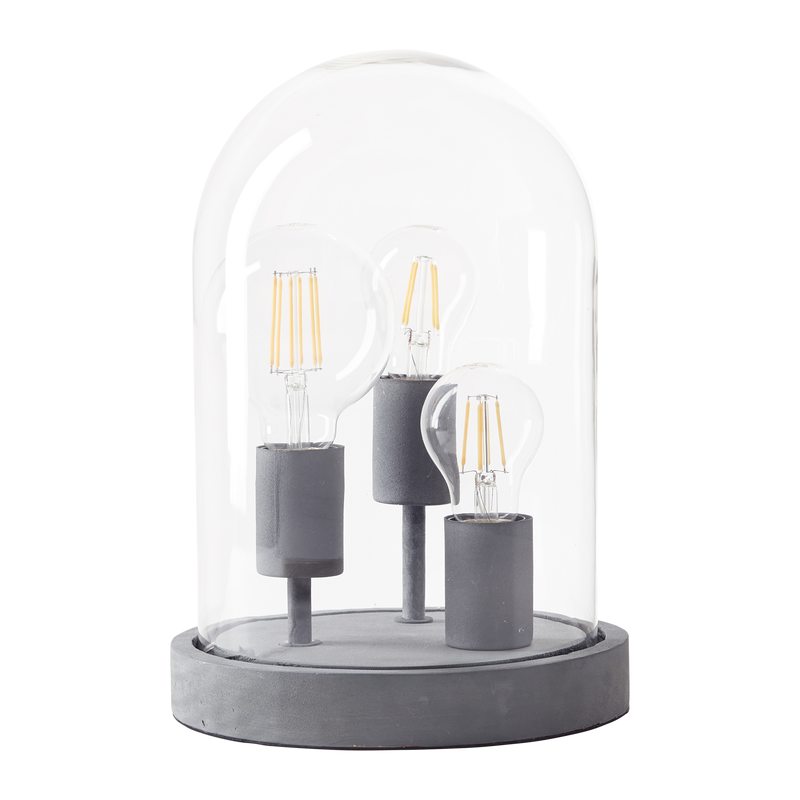 Lampe à poser INDUS coloris gris 35 x 23,5 cm