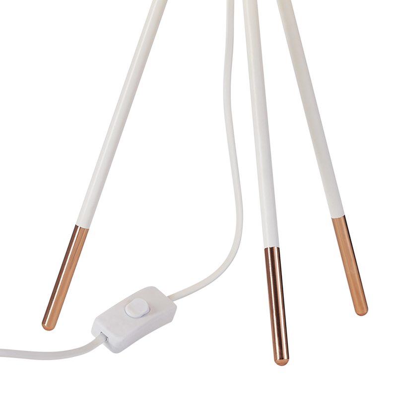 Lampe à poser MICCADO coloris blanc 54,5 x 28 cm
