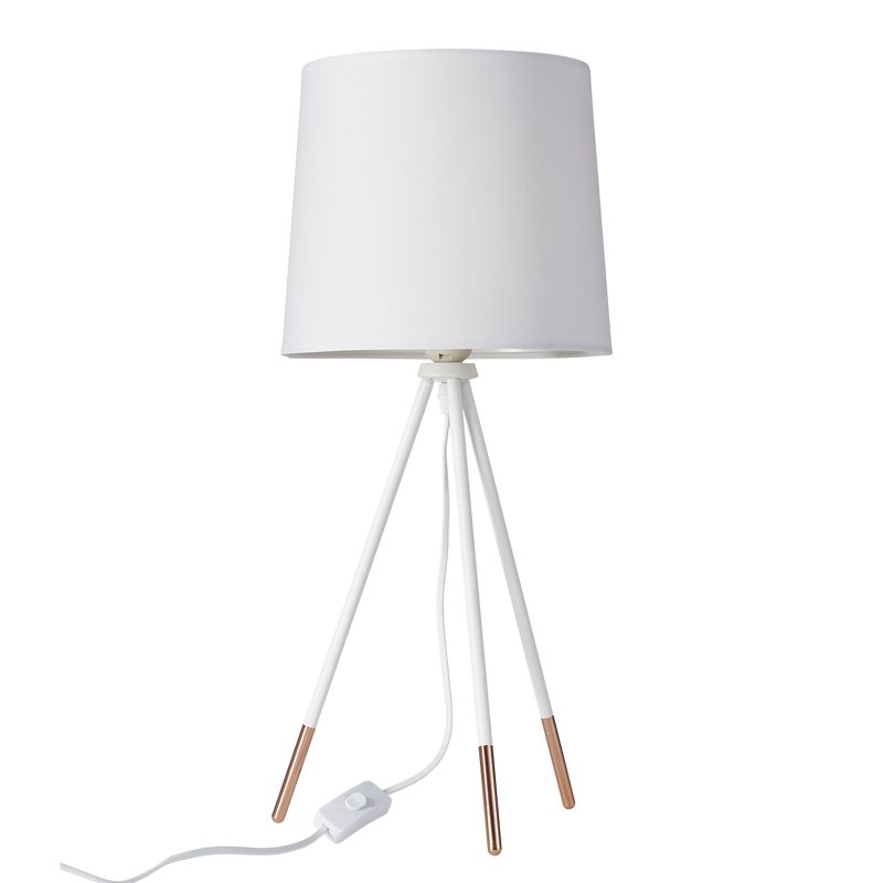 Lampe à poser MICCADO coloris blanc 54,5 x 28 cm