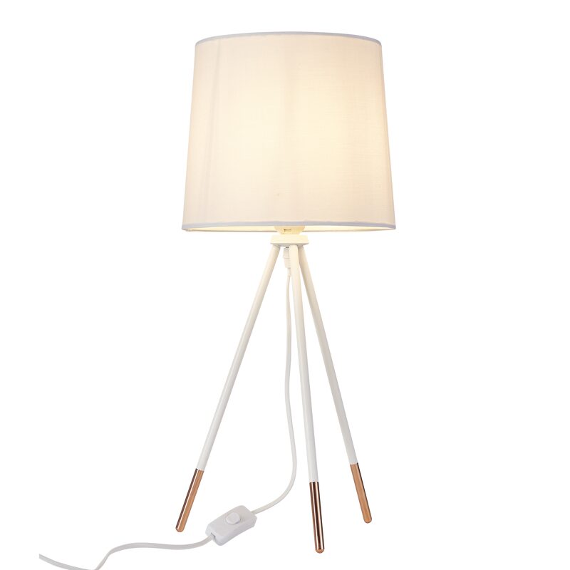 Lampe à poser MICCADO coloris blanc 54,5 x 28 cm